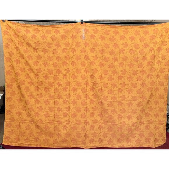 Maple Leaf Autumn Fall Harvest Tablecloth 60" x 84" Rustic - Picture 1 of 6